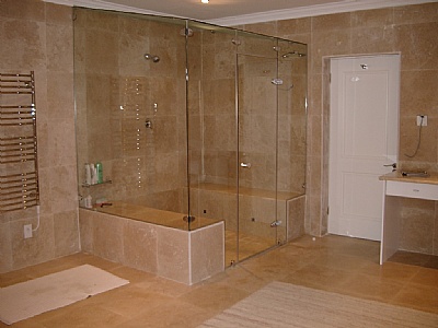  steam room glass